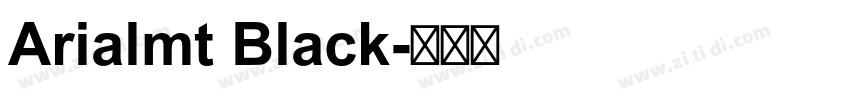 Arialmt Black字体转换